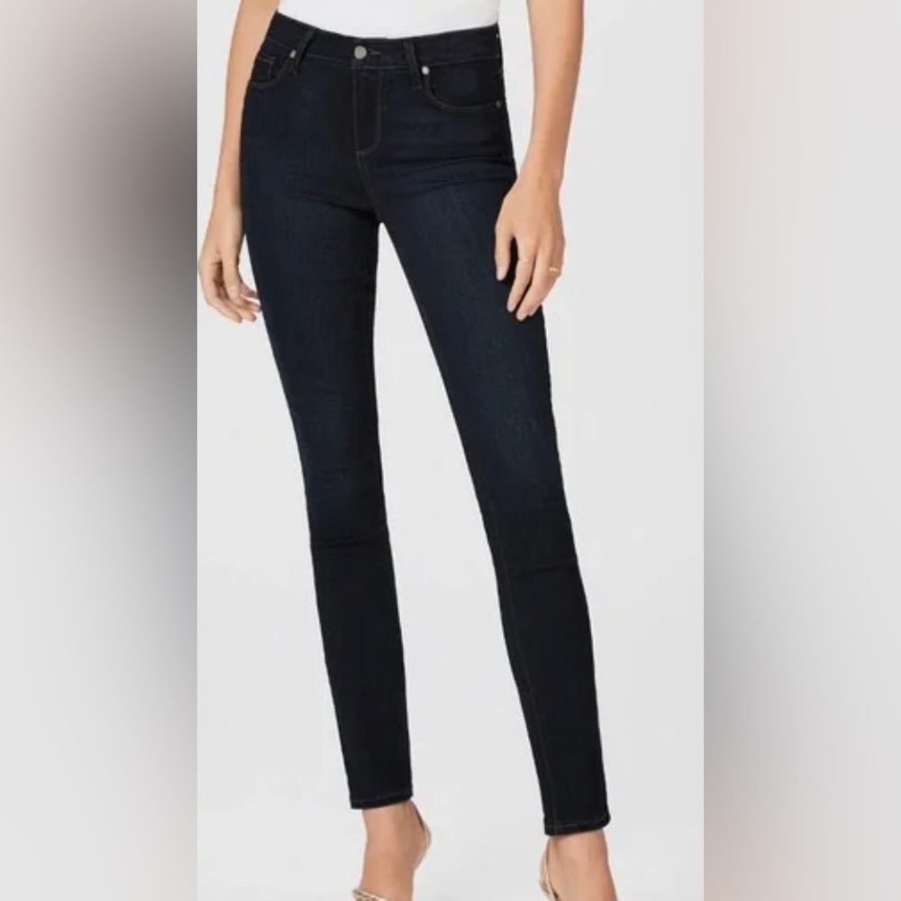 PAIGE Women's Dark Blue Skinny Jeans